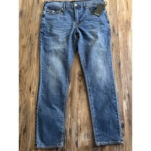 NWT True Religion Men's Jeans Geno Relaxed Slim Size W36xL32